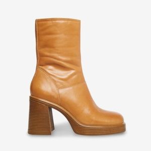 Steve Madden Fantsie Tan Leather Boot